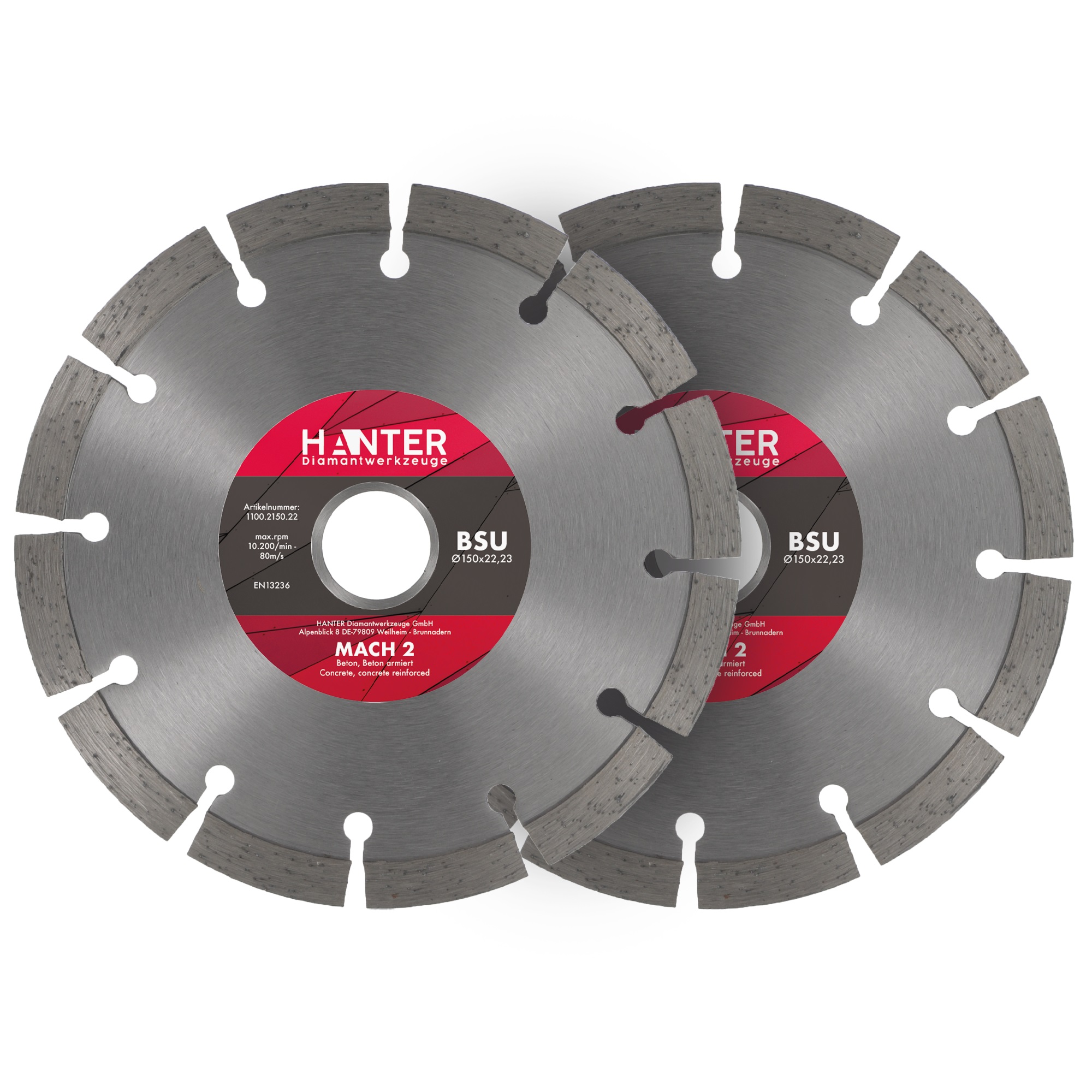 Diamanttrennscheibe BSU - Mach 2 - 2er Set